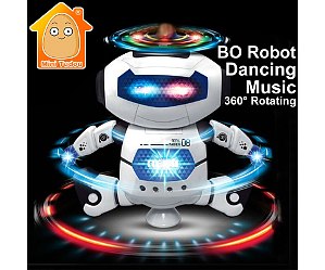Robot eléctrico con luz y música