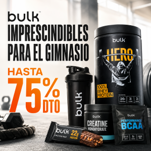 Imprescindibles para el gimnasio en Bulk: hasta 75% dto