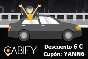 ¡10 euros de descuento en Taxi Cabify!
