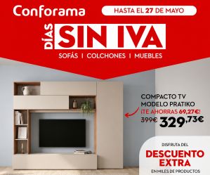 DÍAS SIN IVA en Conforama