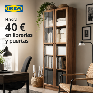 Hasta 40 euros de descuento en librerías y puertas IKEA