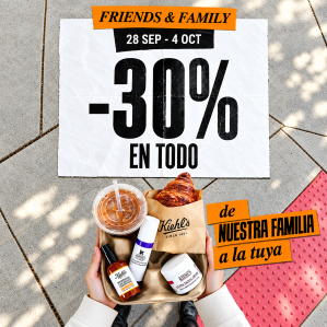 Kiehl's | Friends & Family: 30% de descuento en toda la web