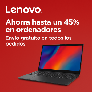 Ahorra hasta un 45% en ordenadores Lenovo