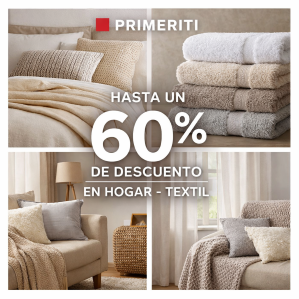 Primeriti: Hasta un 60% de descuento en Textil