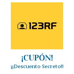 Logo de la tienda 123rf con cupones de descuento