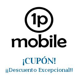 Logo de la tienda 1pMobile con cupones de descuento