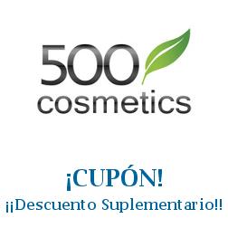 Logo de la tienda 500Cosmetics con cupones de descuento