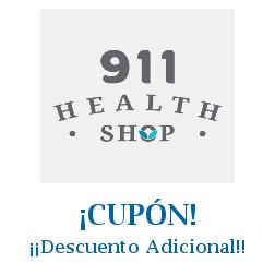 Logo de la tienda 911 Health Shop con cupones de descuento