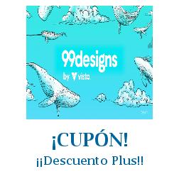 Logo de la tienda 99designs con cupones de descuento