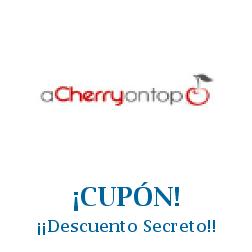 Logo de la tienda A Cherry on Top con cupones de descuento