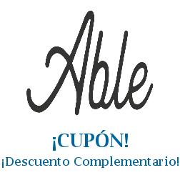 Logo de la tienda ABLE con cupones de descuento