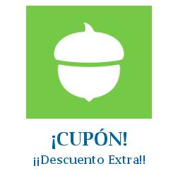 Logo de la tienda Acorns con cupones de descuento