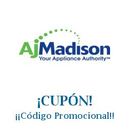 Logo de la tienda AJ Madison con cupones de descuento