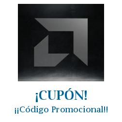 Logo de la tienda AMD con cupones de descuento