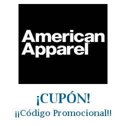 Logo de la tienda American Apparel con cupones de descuento