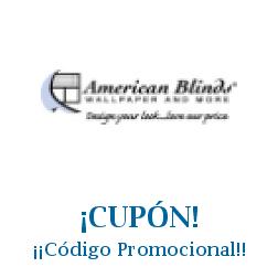 Logo de la tienda American Blinds con cupones de descuento