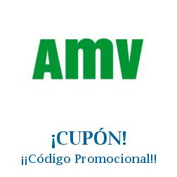 Logo de la tienda AMV con cupones de descuento