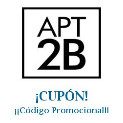 Logo de la tienda Apt2B con cupones de descuento