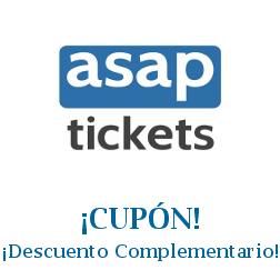 Logo de la tienda ASAP Tickets con cupones de descuento