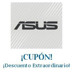 Logo de la tienda ASUS con cupones de descuento