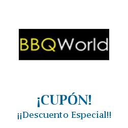 Logo de la tienda BBQ World con cupones de descuento