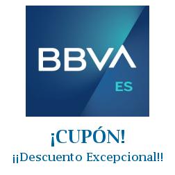 Logo de la tienda BBVA con cupones de descuento