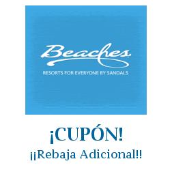 Logo de la tienda Beaches Resorts con cupones de descuento