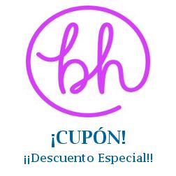 Logo de la tienda BH Cosmetics con cupones de descuento