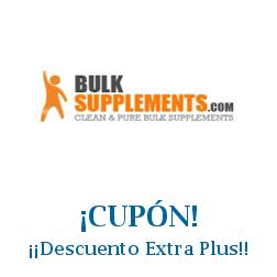 Logo de la tienda Bulk Supplements con cupones de descuento