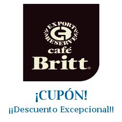 Logo de la tienda Cafe Britt con cupones de descuento