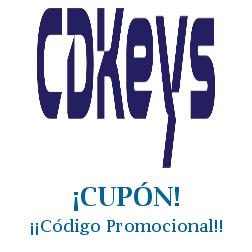 Logo de la tienda CDKEYS con cupones de descuento