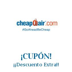 Logo de la tienda CheapOair con cupones de descuento