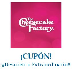 Logo de la tienda Cheesecake Factory con cupones de descuento