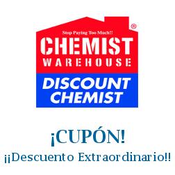 Logo de la tienda Chemist Warehouse con cupones de descuento