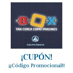 Logo de la tienda Cinebox con cupones de descuento