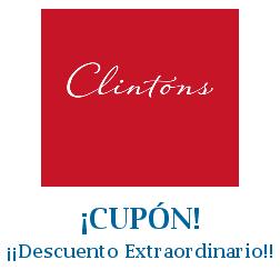 Logo de la tienda Clintons con cupones de descuento