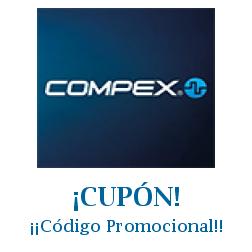 Logo de la tienda Compex con cupones de descuento