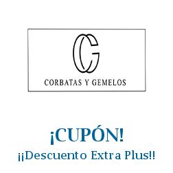 Logo de la tienda Corbatasygemelos con cupones de descuento