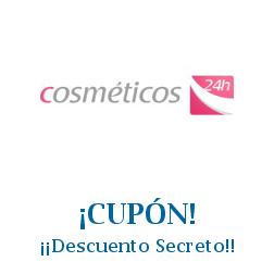 Logo de la tienda Cosmeticos 24h con cupones de descuento