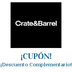 Logo de la tienda Crate and Barrel con cupones de descuento