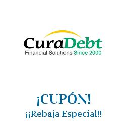 Logo de la tienda CuraDebt con cupones de descuento