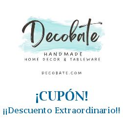 Logo de la tienda DECOBATE con cupones de descuento