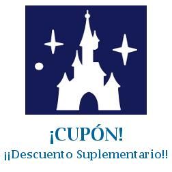 Logo de la tienda Disneyland con cupones de descuento