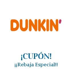 Logo de la tienda Dunkin Donuts con cupones de descuento