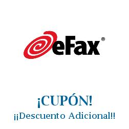 Logo de la tienda eFax con cupones de descuento