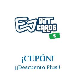 Logo de la tienda EJ Gift Cards con cupones de descuento