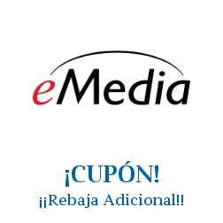 Logo de la tienda eMedia Music con cupones de descuento