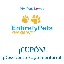 Logo de la tienda EntirelyPets Pharmacy con cupones de descuento