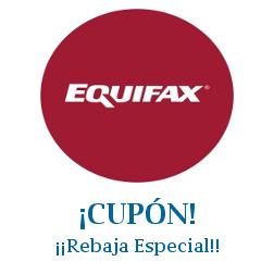Logo de la tienda Equifax con cupones de descuento