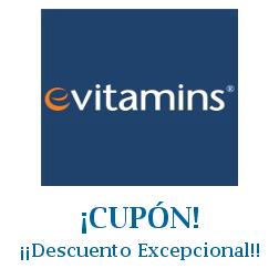 Logo de la tienda eVitamins con cupones de descuento